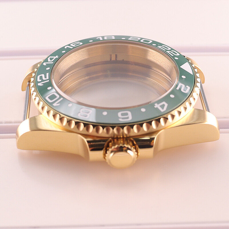 40mm Stainless Watch Case Sapphire Bezel Insert For Seiko NH34 NH35 NH36 ETA2824