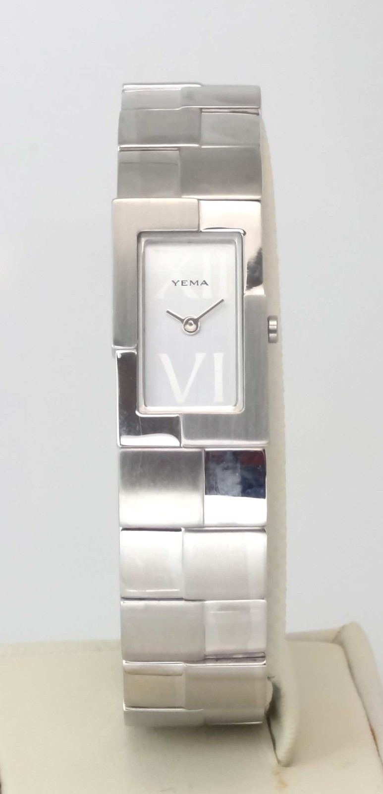 YEMA Paris YE 976 Womens 3-3/4 Ligne Quartz 1/2 Bangle Watch *New Vintage w/box