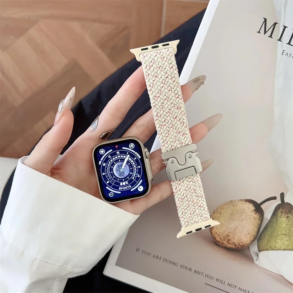 Nylon Band For Apple Watch iWatch Strap Series 10 9 8 7 6 SE 5 Ultra 2 38mm-49mm