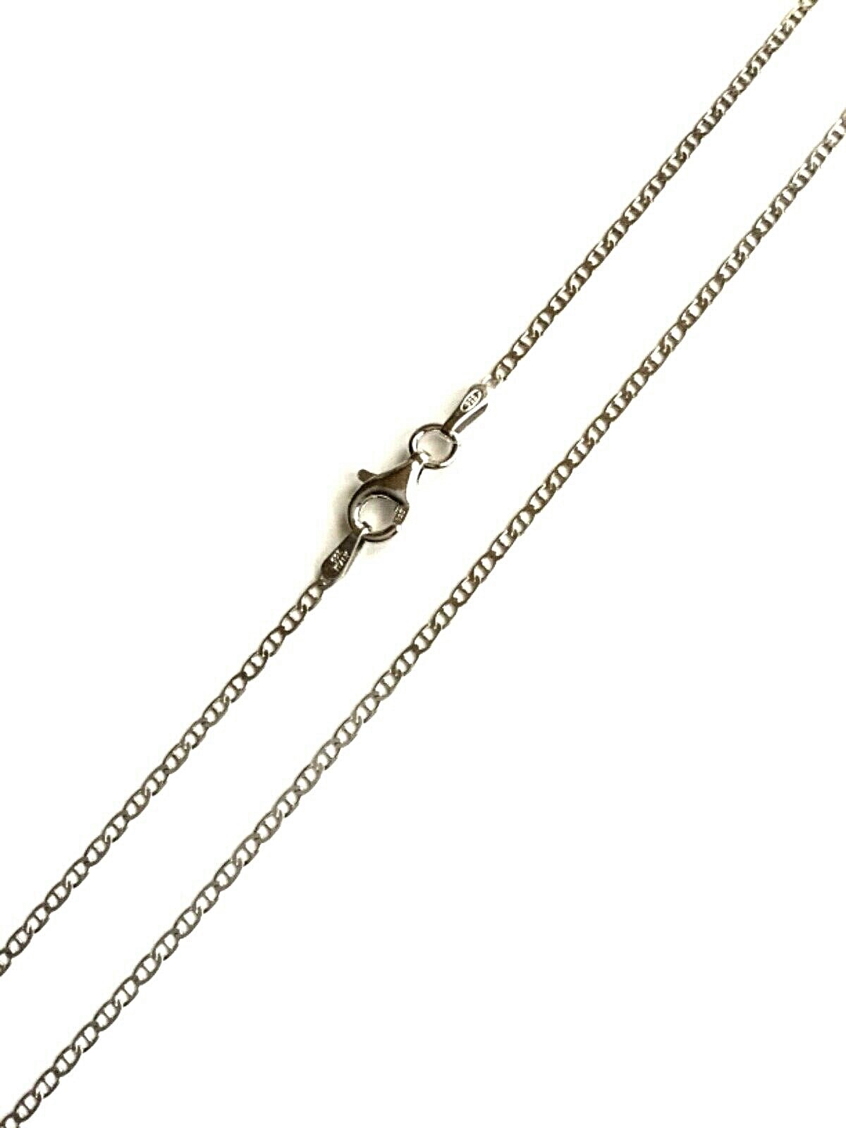 925 SILVER HAMSA EYE MARINER LINK NECKLACE 16″ / CADENA PLATA MANO,OJO-SN14