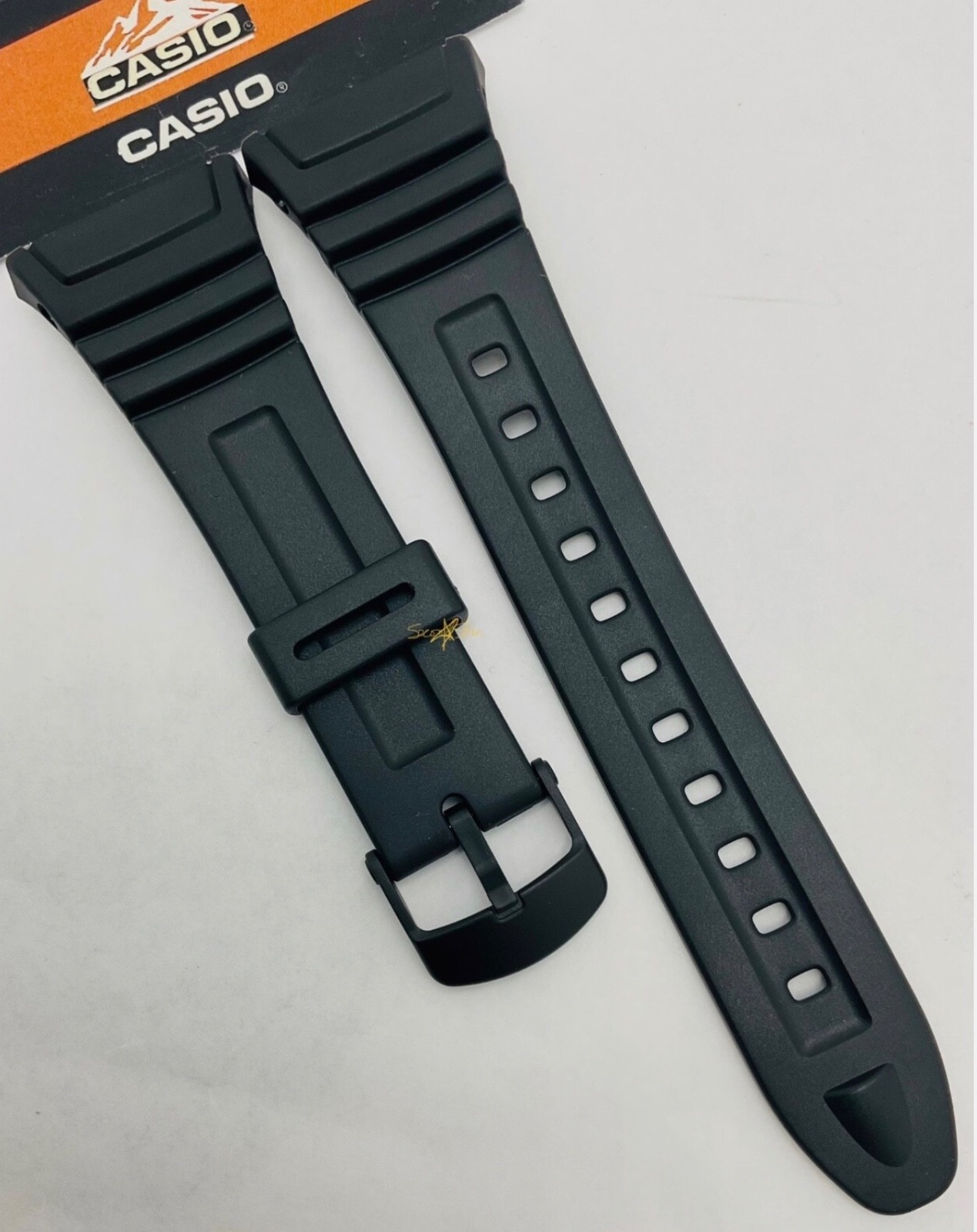 CASIO W-96H-1BV Original BLACK Rubber Watch BAND Strap W-96-2AVH