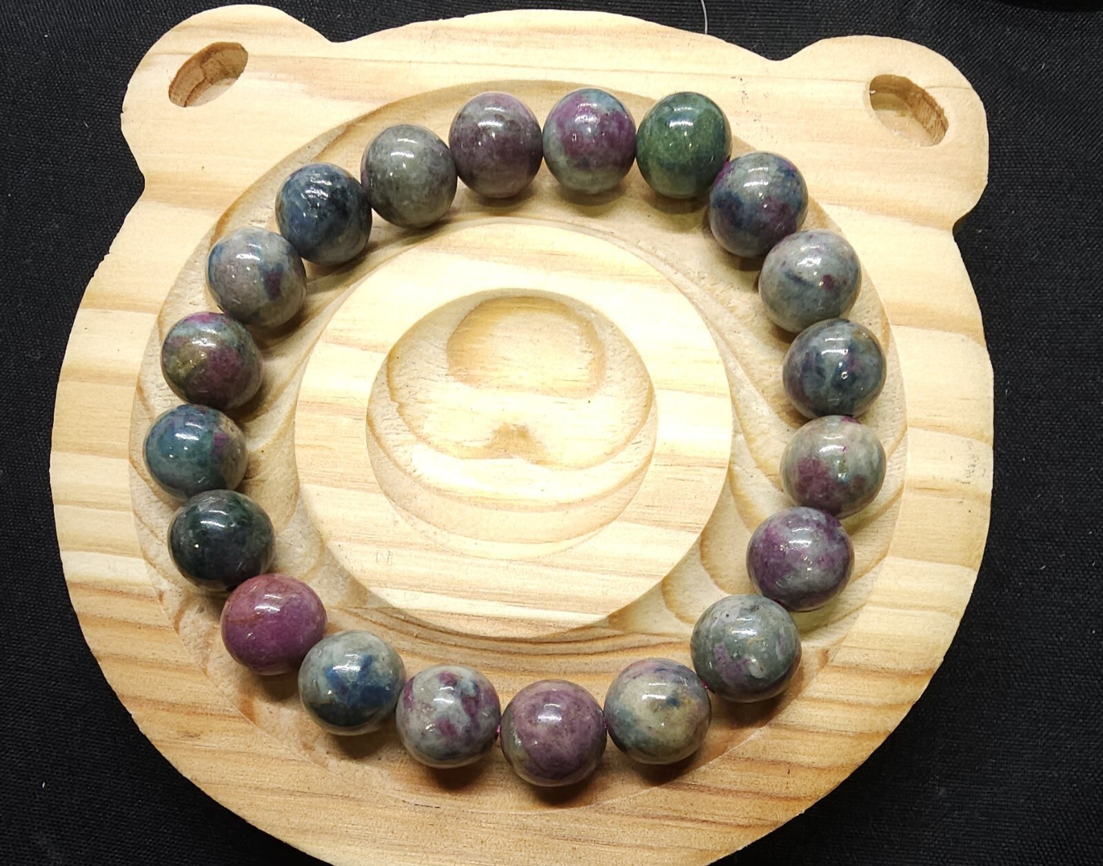 Ruby Kyanite UV Reactive Bracelet 10mm