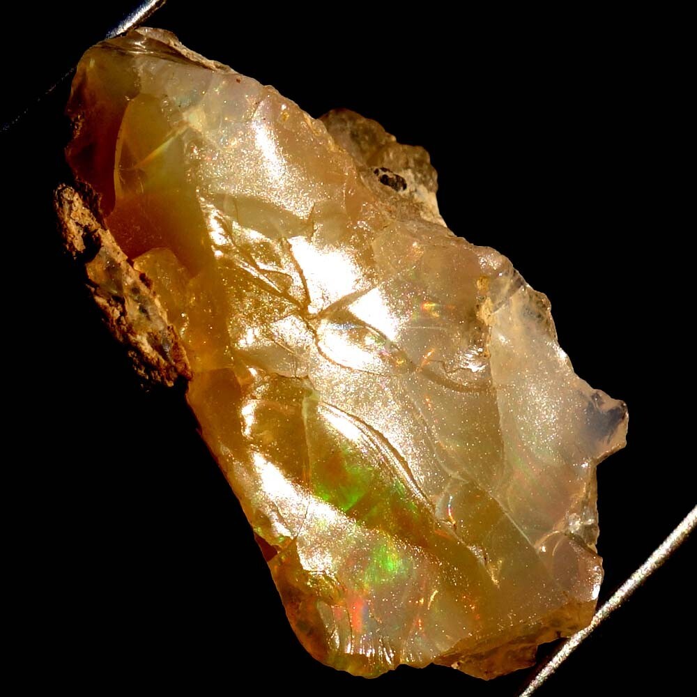 13.45 Cts Genuine Multi Flashing ETHIOPIAN OPAL ROUGH Gemstone 15X25X11 mm BC-12