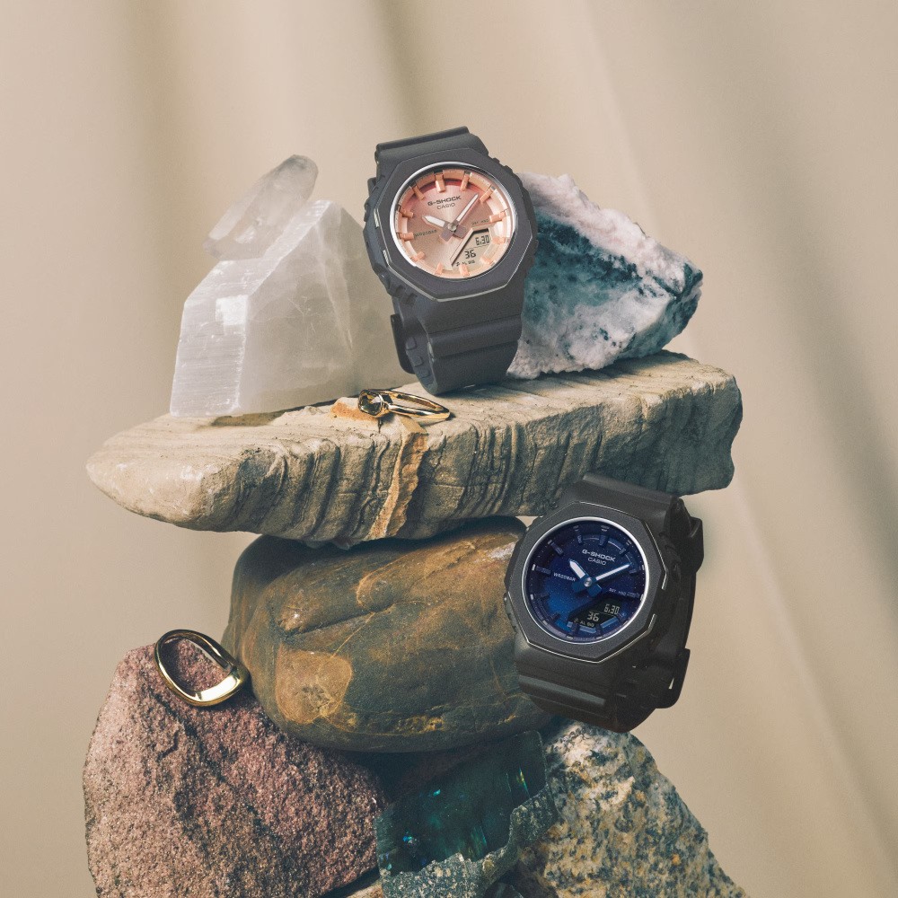 Casio G Shock ANALOG DIGITAL WOMEN GMA P2110SC 2AJF Dark Blue Dial New Women’s W