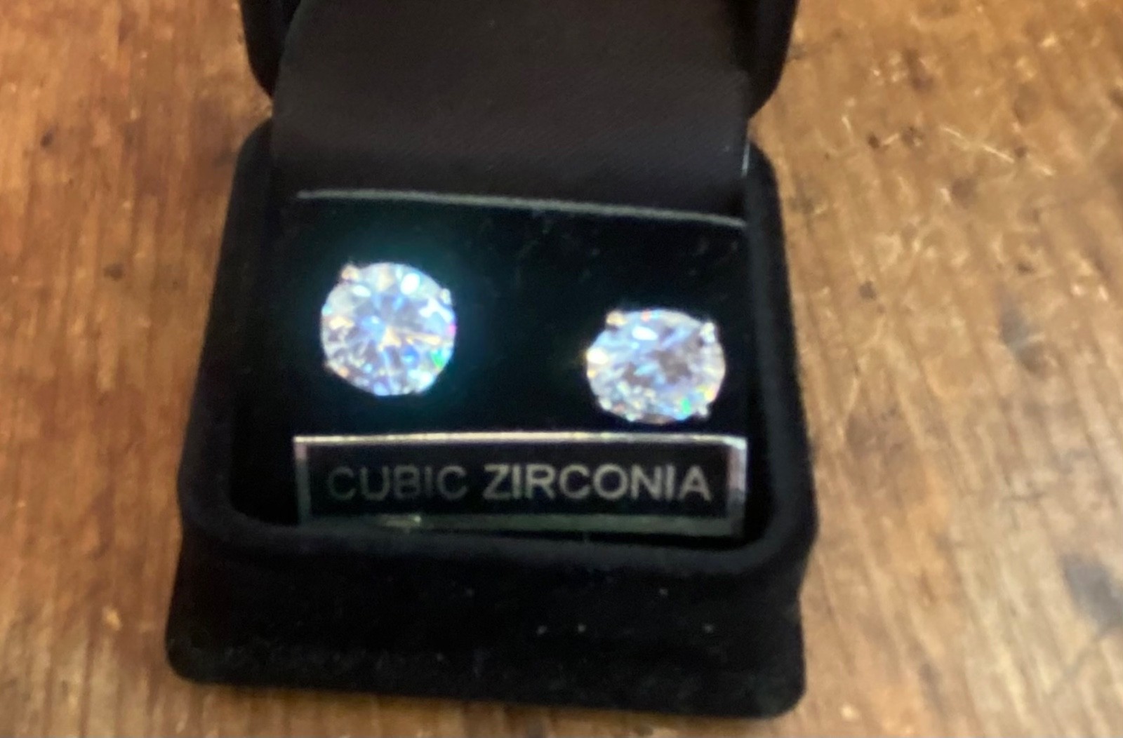 new old stock qubic zirconia earrings