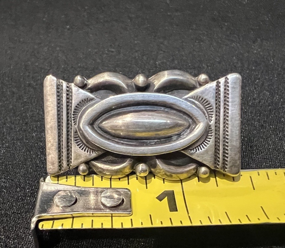 S. Gishal Stamped Sterling Silver Navajo Ring Handmade Signed Sz 5.75 19.9g