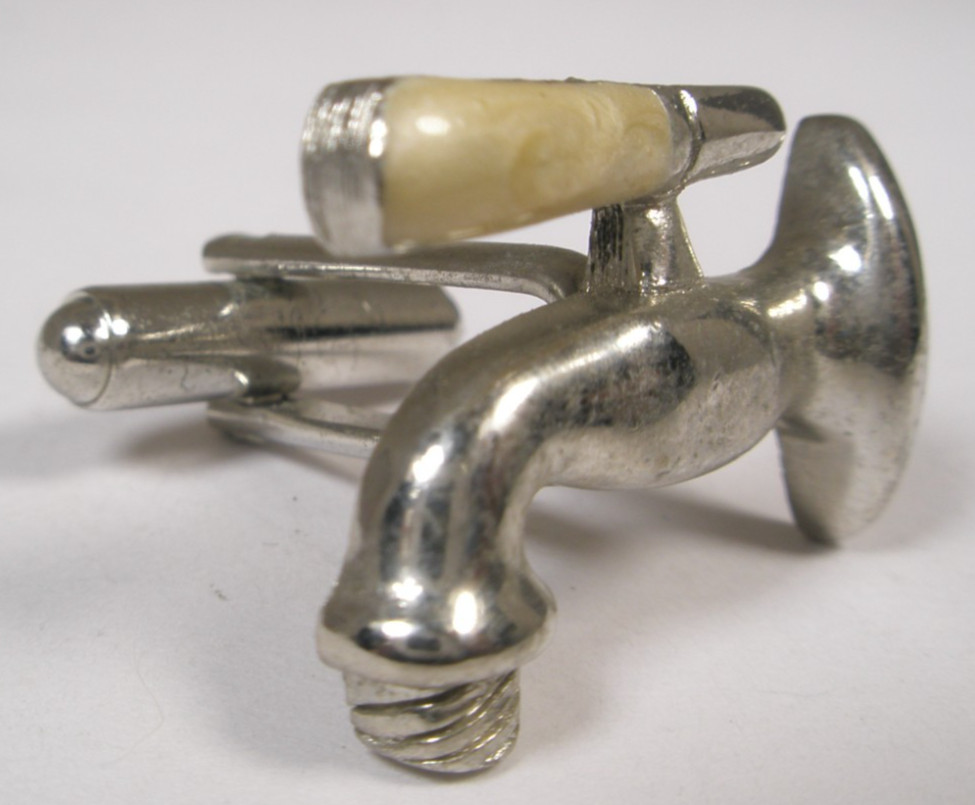 Water Faucet Sink Fixture SINGLE Vintage Cuff Link replace lost/broken zr42