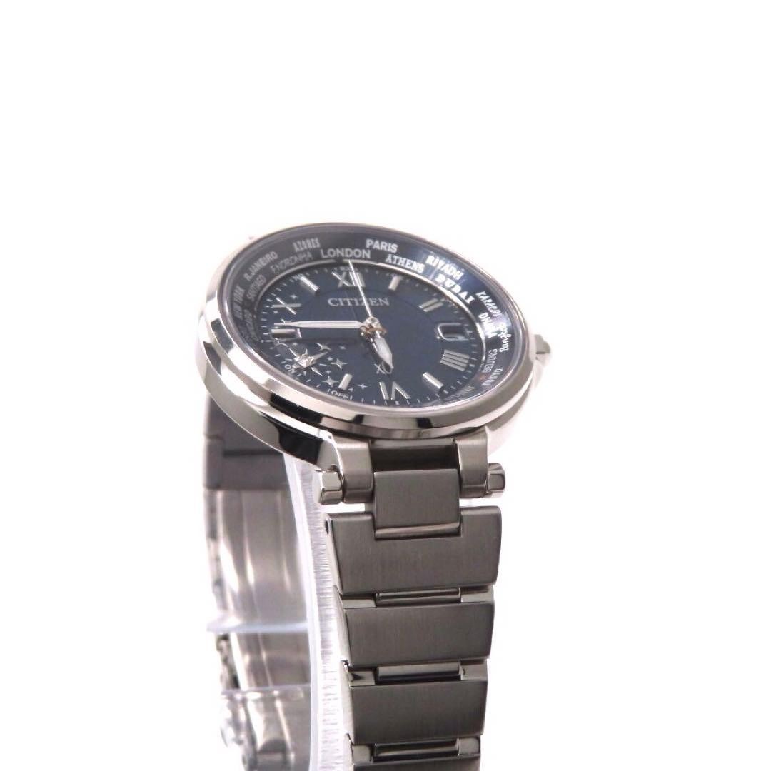 CITIZEN xC Happy Flight EC1010-81L Radio Solar Diamond Ladies Watch Navy Dial