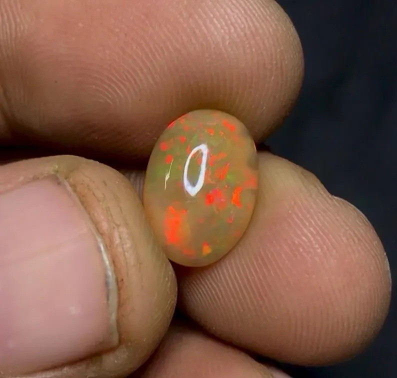 12.7x9x3.5 mm Natural Welo Ethiopian Opal Cabochon Loose GemstoneNS-190