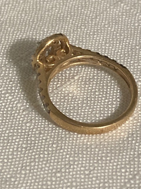 1 CTTW Diamond Engagement Ring 14K Yellow Gold Oval Halo Size 7 Zales