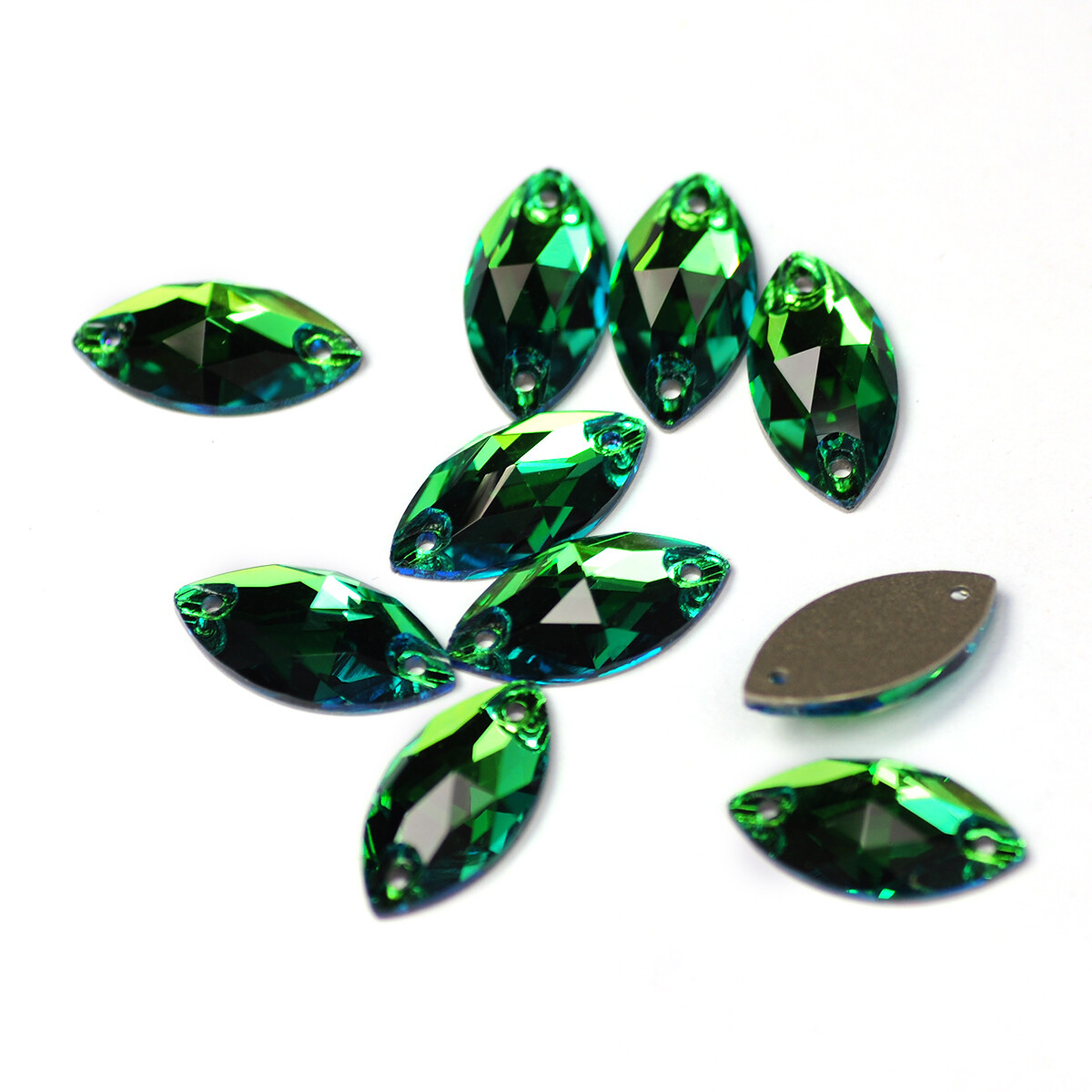 Navette Flat Back Glass Beads Sewing Strass Rhinestone Sew On Stones And Crystal