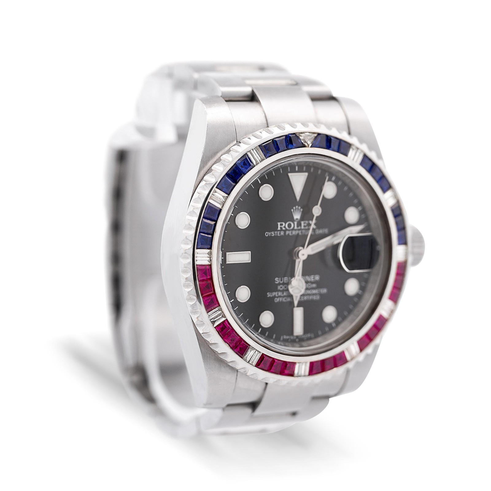 Rolex Submariner Date 116610 SARU Bezel Watch w Papers