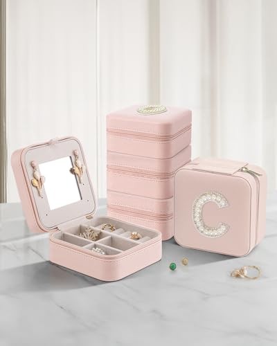 Mothers Day Gifts, Travel Jewelry Case for Women, Travel Gifts, Travel A Pink