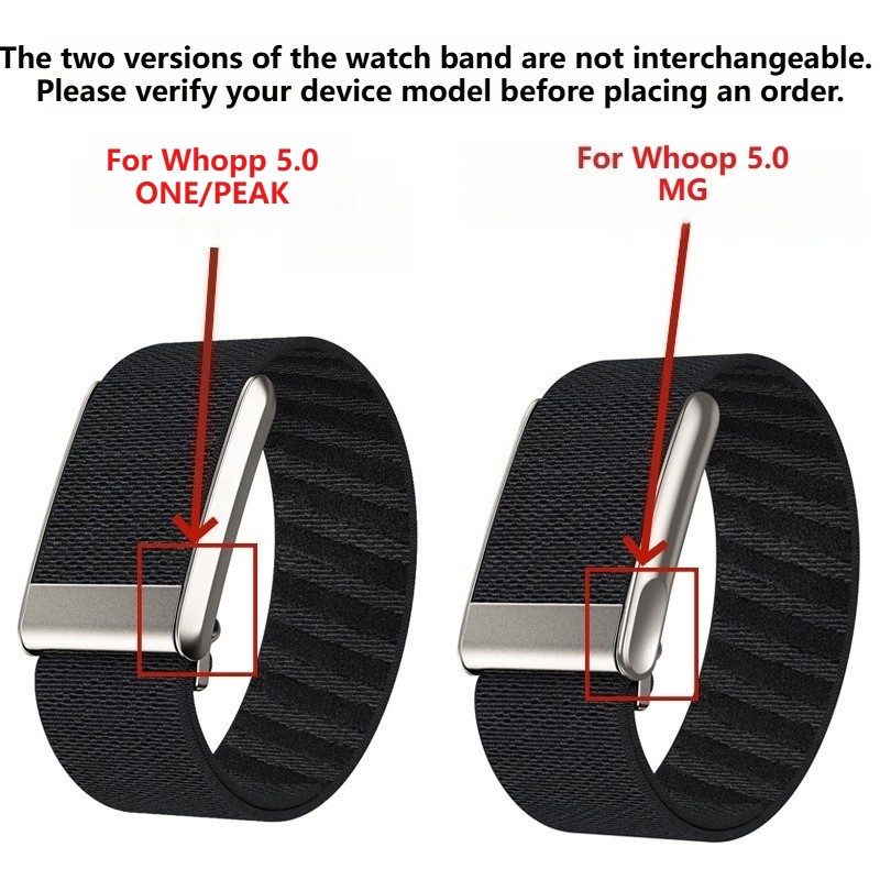 Luxury Nylon Adjustable Sport Metal Frame Band Strap For Whoop 5.0 One/Peak/Life