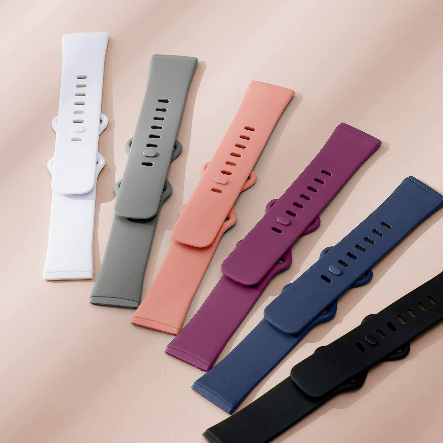 For Fitbit Versa 3/4/Sense Silicone Strap Wristband Replacement Watch Band Sport
