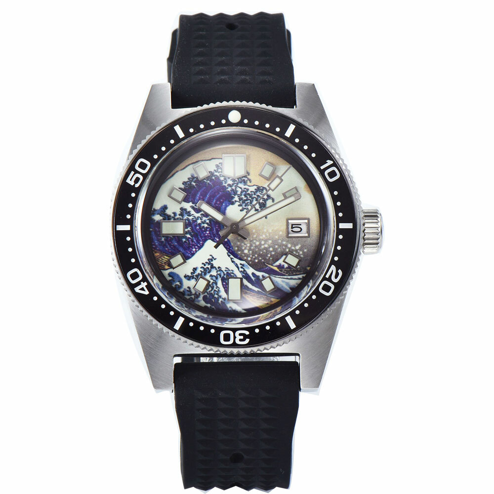 Tandorio 300m Diving NH35A PT5000 Luminous AR Domed Sapphire Crystal Men Watch