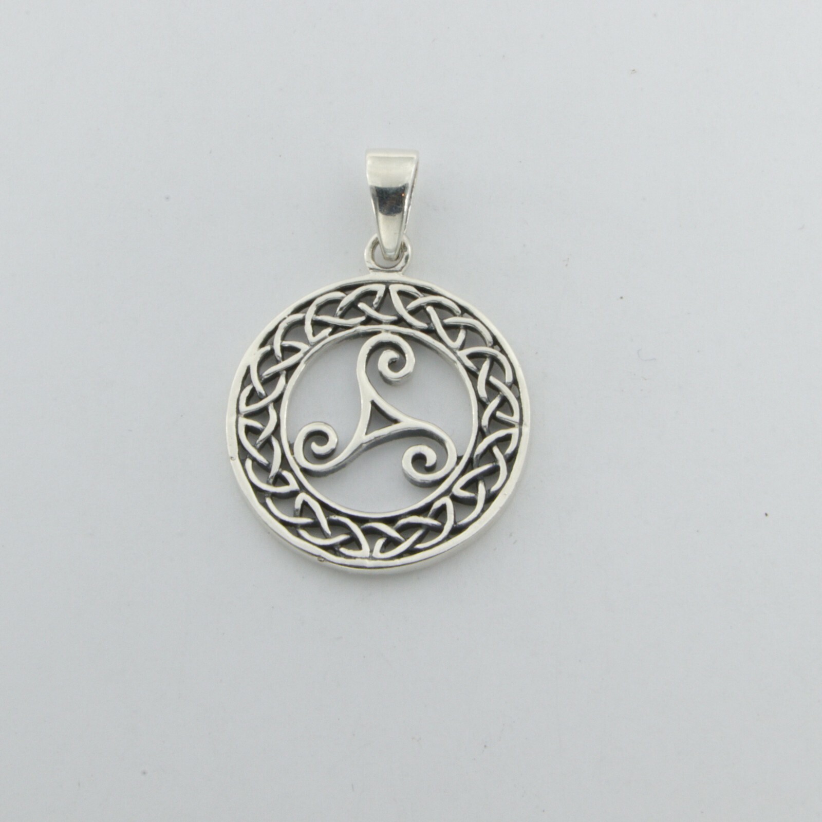 925 SILVER STERLING – Celtic Triskelion PENDANT – Silver Jewelry #p100