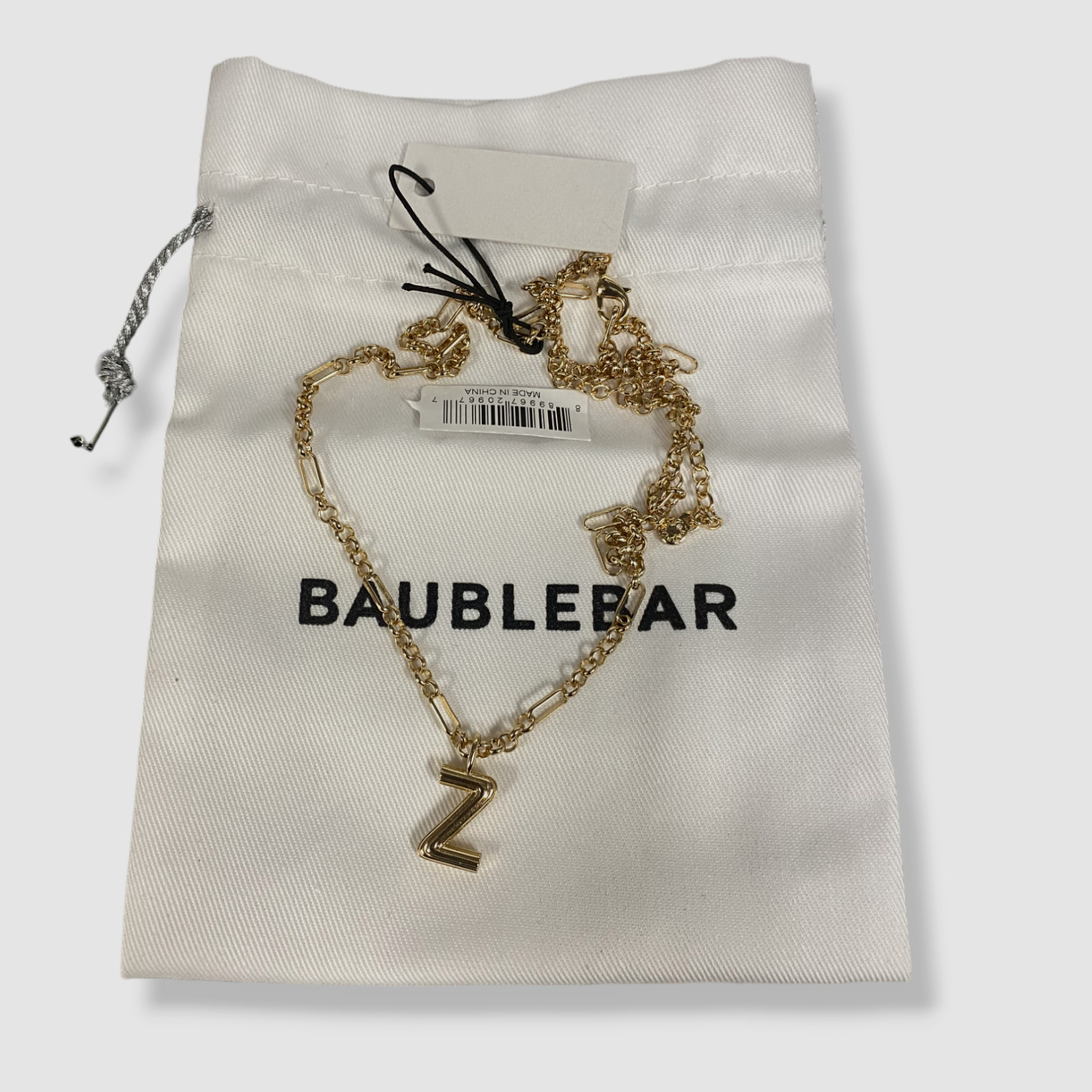 $44 BaubleBar Women’s Gold Fiona Initial “Z” Pendant Necklace