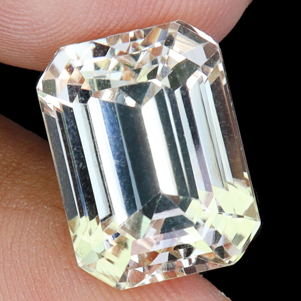 Octagon Natural Unheated Peach Kunzite Afghanistan VVS 15.95ct 15x11mm Gemstone