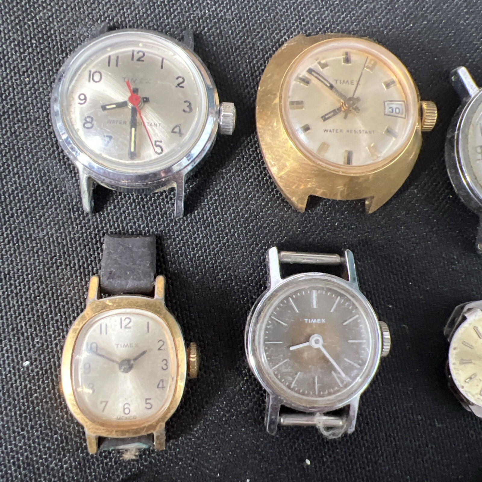 16 Lot Vintage Antique Ladies Watches TIMEX Military UFO Art Deco 60’s (parts)