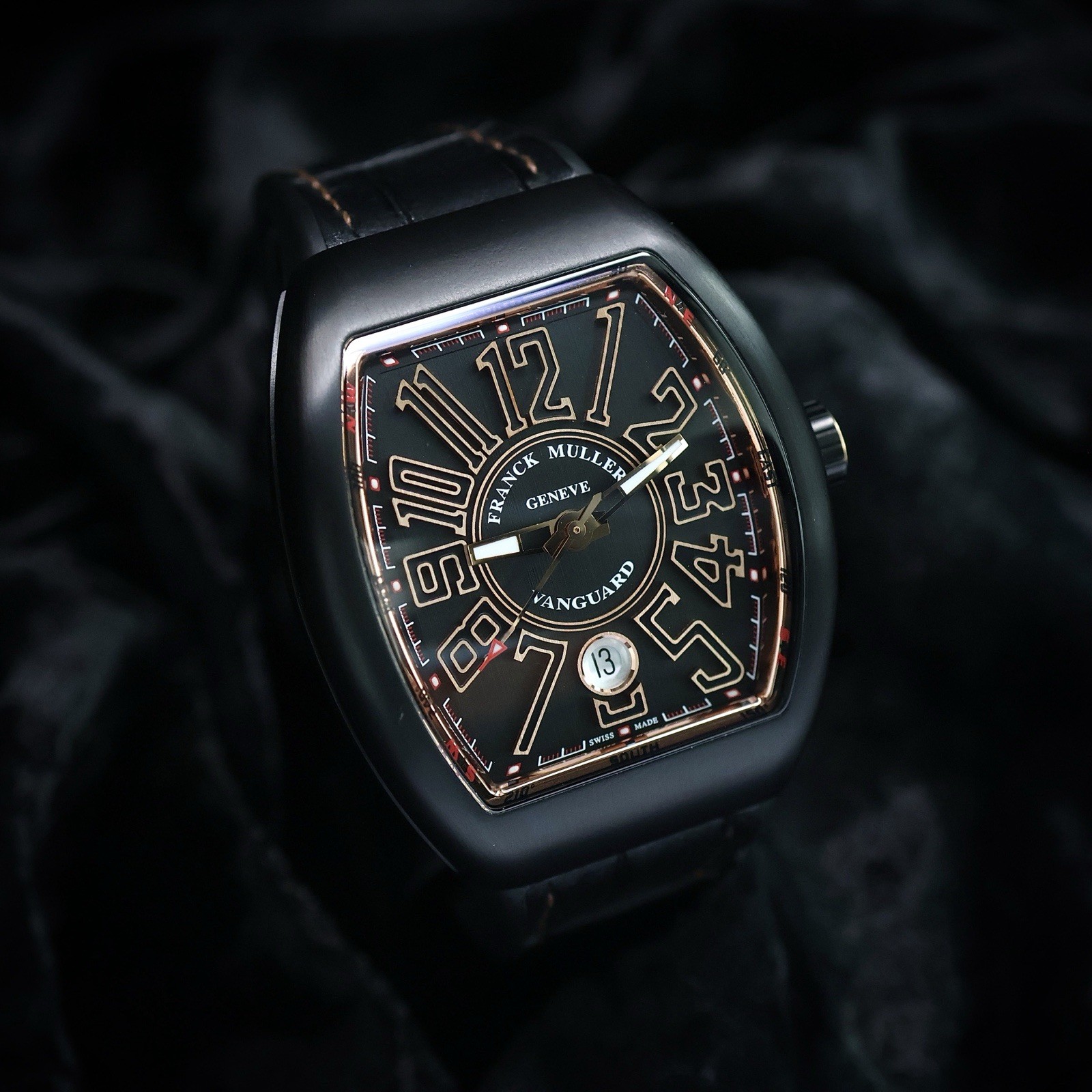 Franck Muller Vanguard V41 SC DT BR NR 5N – Black PVD Rose Gold – 2025 Full Set