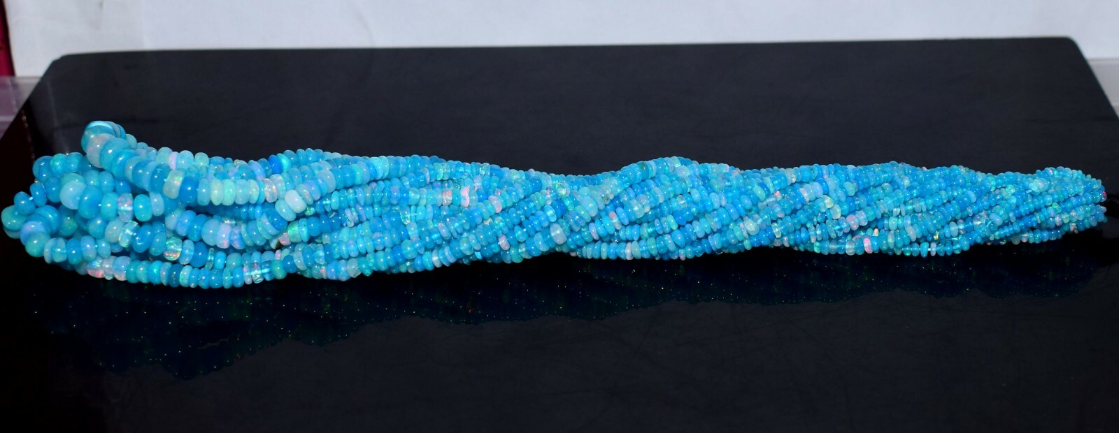 16″Natural ethiopian Opal Welo Fire Opal Gemstone Beads 1 Necklace Black Friday