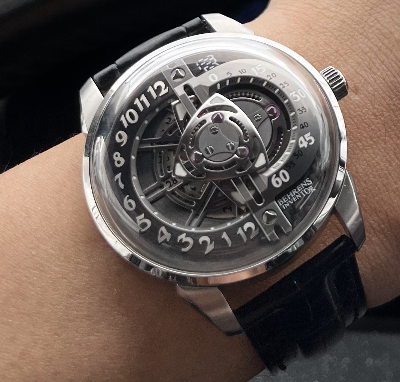 Behrens Rotary engine watch Inventor series automatic mechanical movement