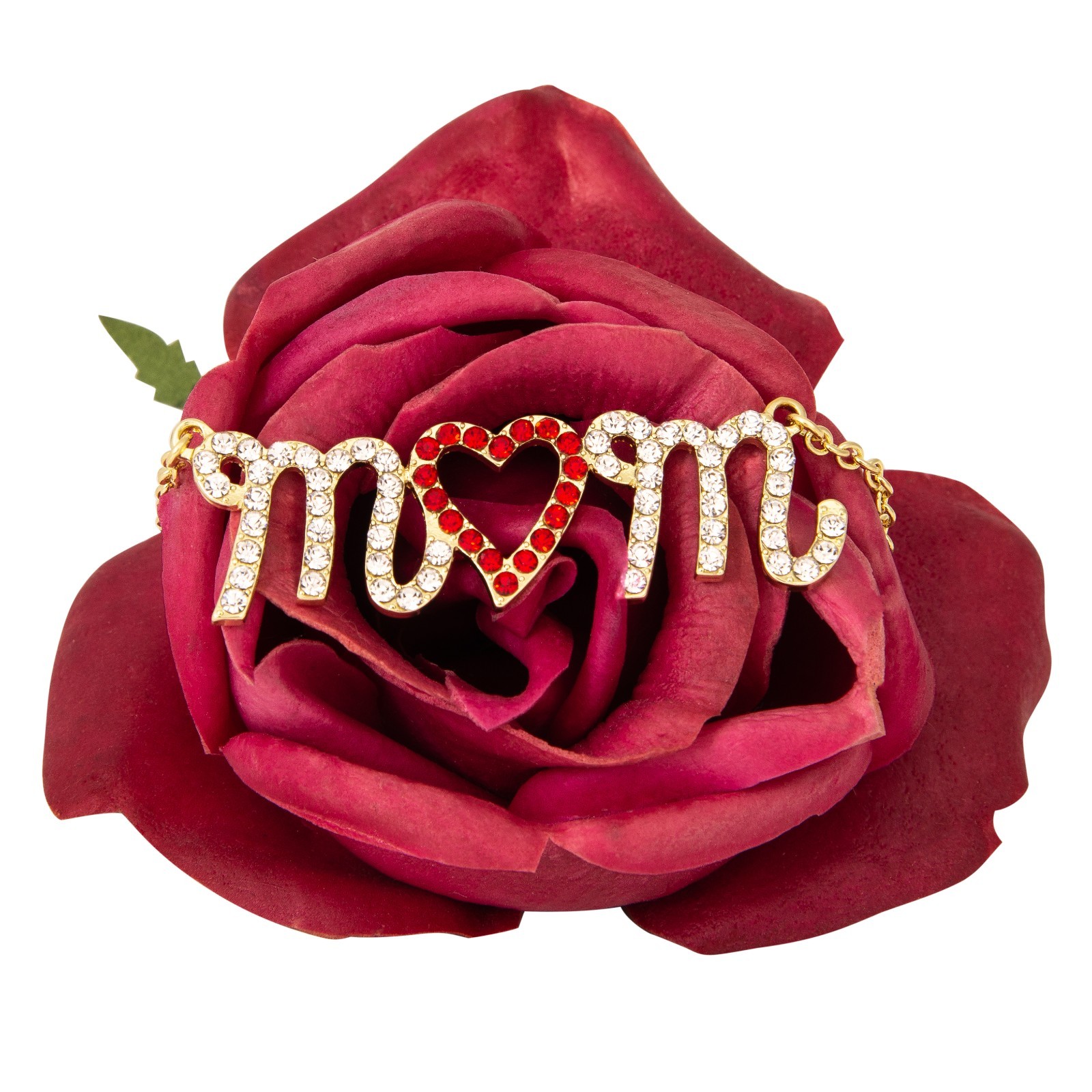 Mom Heart Pendant Necklace in Gift Box – Silver Mom Jewelry Christmas Gift