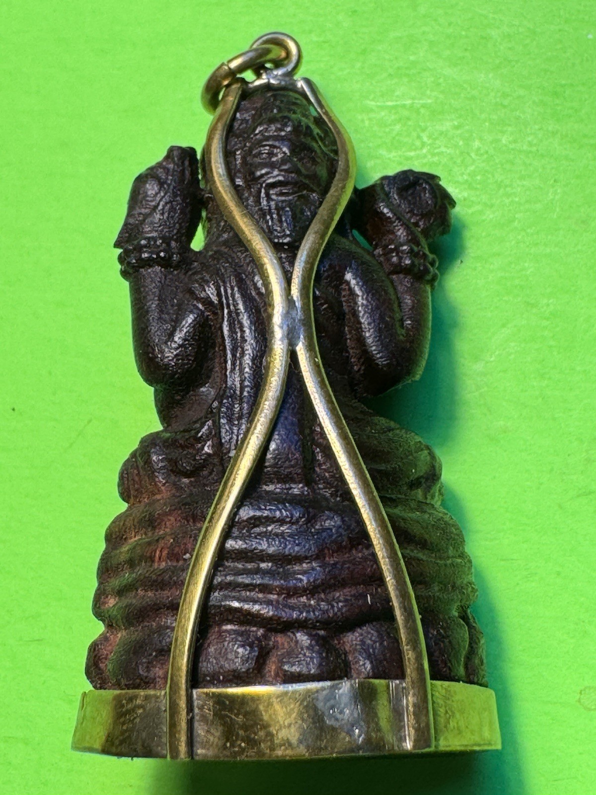 508- Pendant, Necklace Pendant, Tamarind Heartwood Pendant, Lord Brahma Pendant