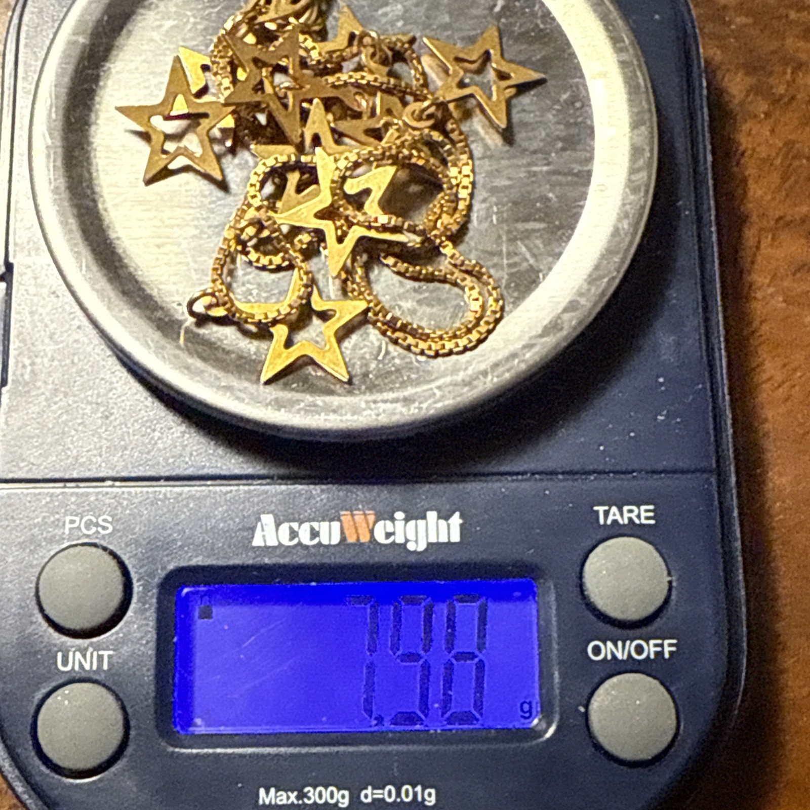 Gold Art 750 348 AR Italian Gold Star Necklace 16” 7.96g 18K Yellow Gold