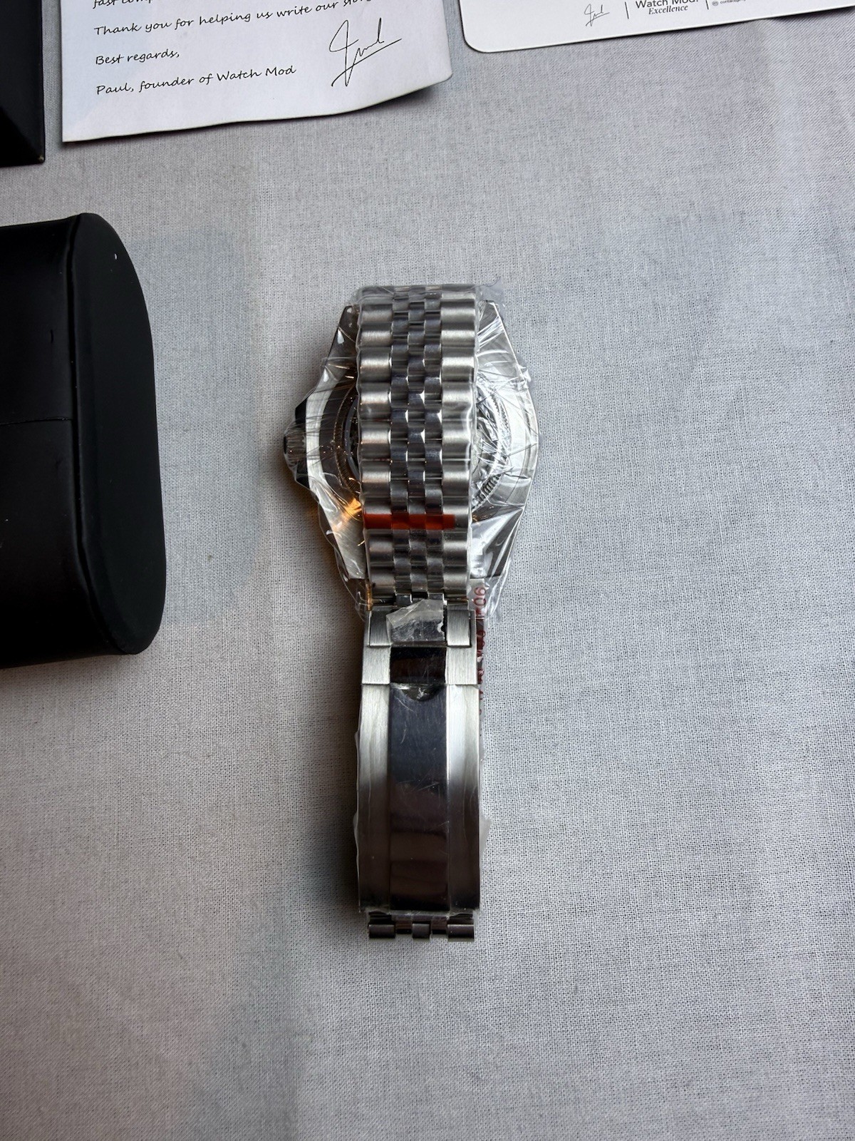 Custom Hand-Built NH34 Automaic GMT Watch MOD Marine Master Japan BL35