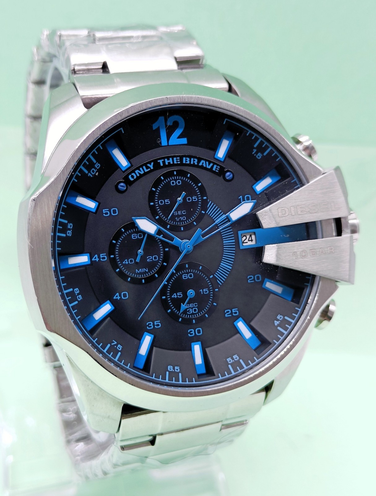 Awesome Diesel 10 Bar “ONLY THE BRAVE” Chronograph Quartz Men’s Wrist Watch
