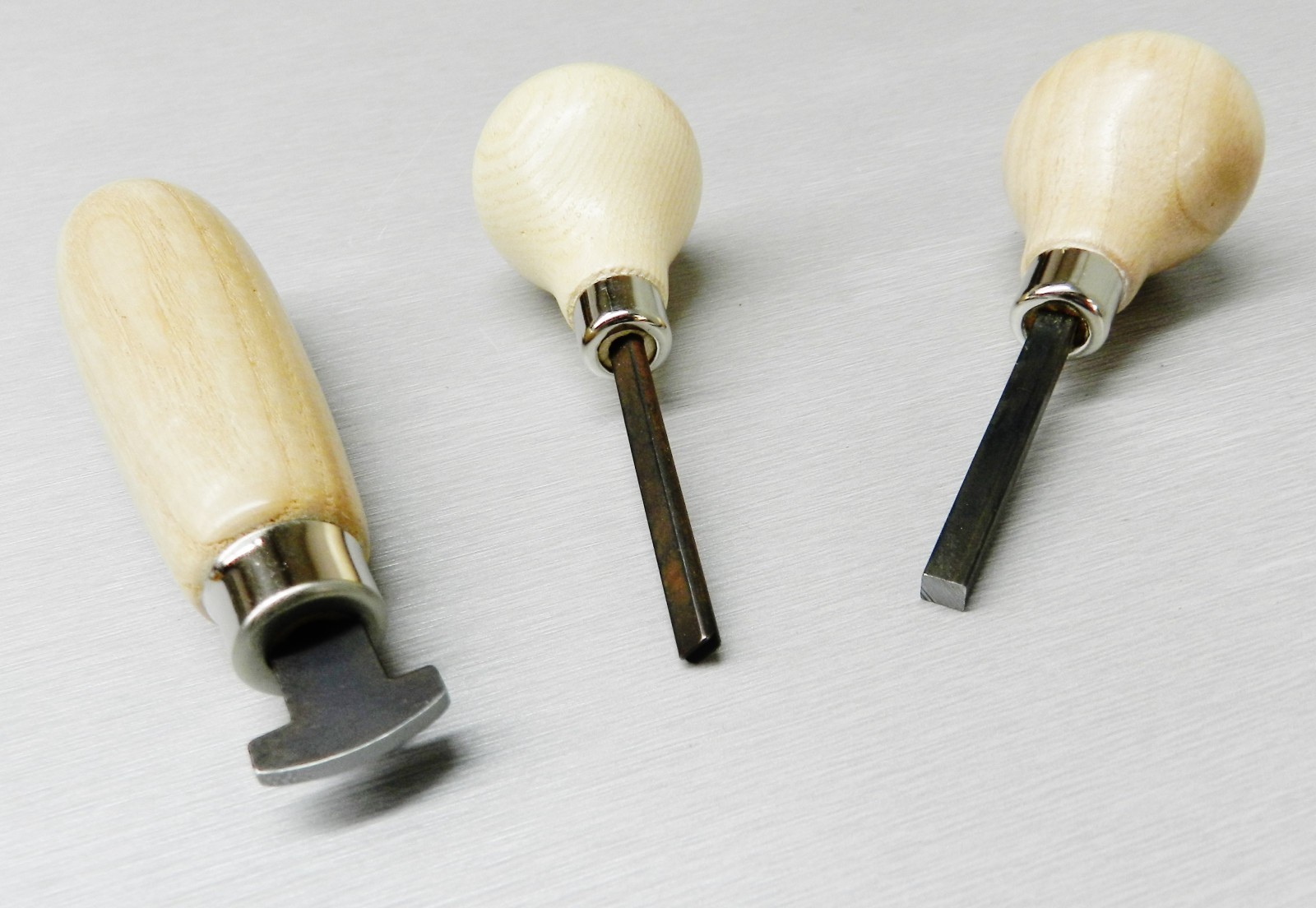 Bezel Setting Tools 3pc Set includes Prong Pusher Bezel Pusher & Bezel Roller A1