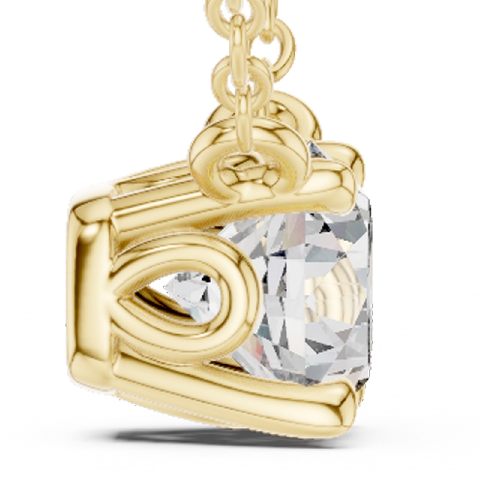 Certified Lab Grown Diamond Women Statement Occasions Pendant 14K Gold Over
