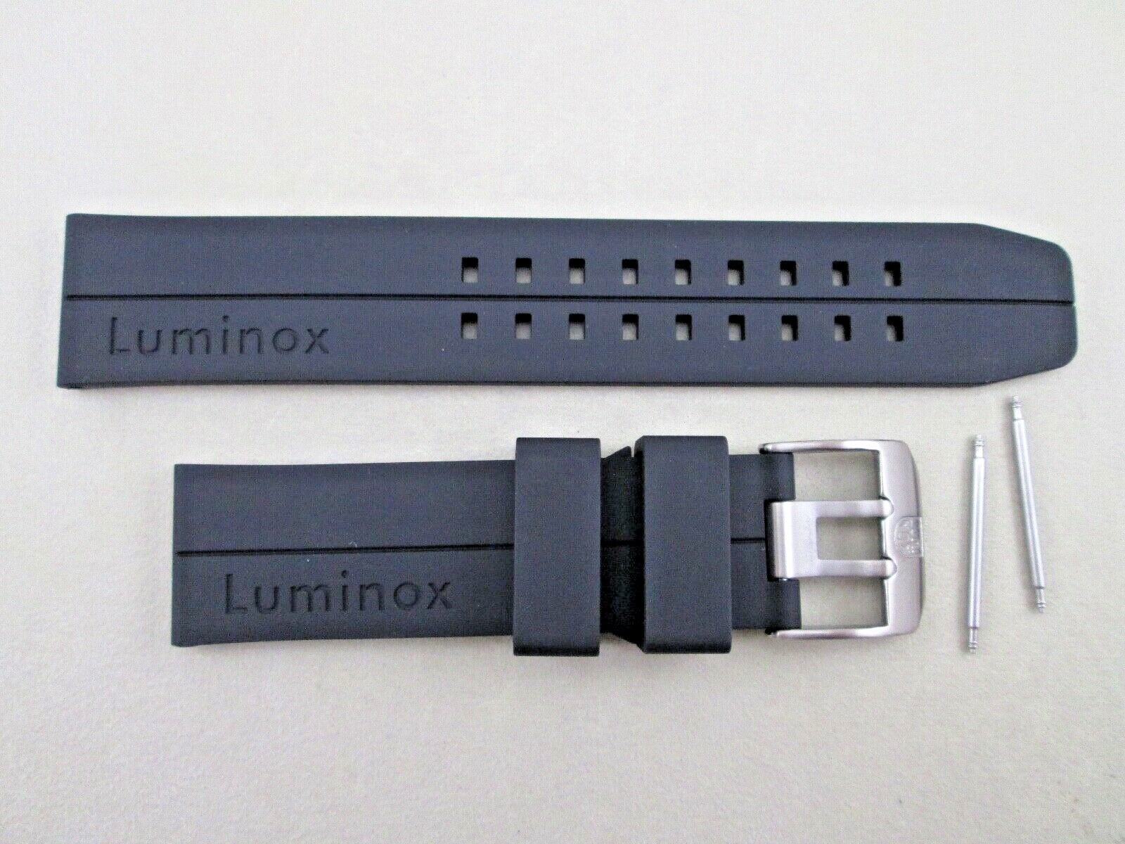 Genuine Luminox Series 6400 6401 EVO F-117 Nighthawk black PU watch band 23mm