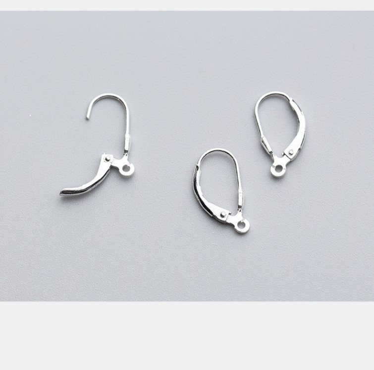 925 Sterling Silver Hypoallergenic Leverback Earring Hooks Ear Wire Connector