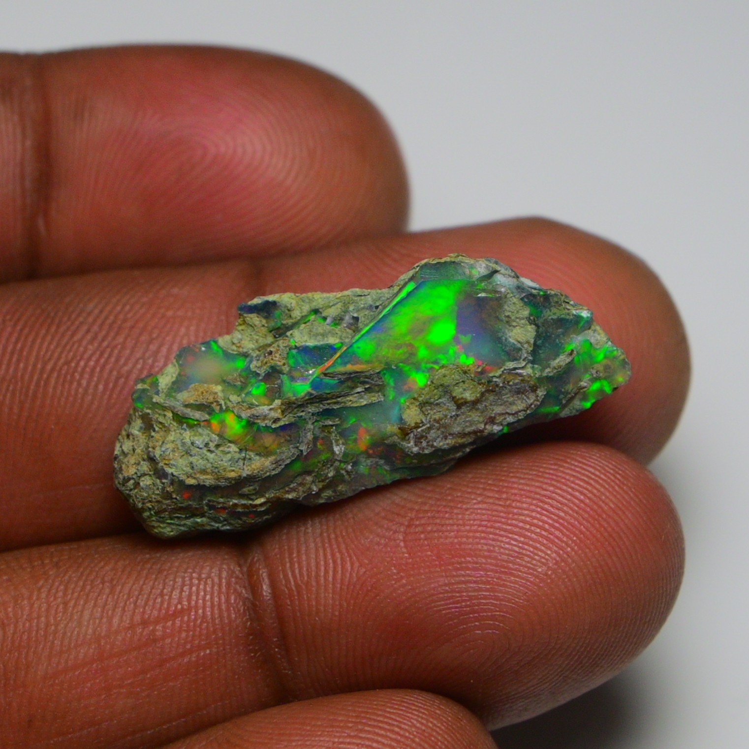 Jewelry Grade Black Opal Rough 21.25 Ct, Natural Ethiopian Opal Raw, Fire Opal