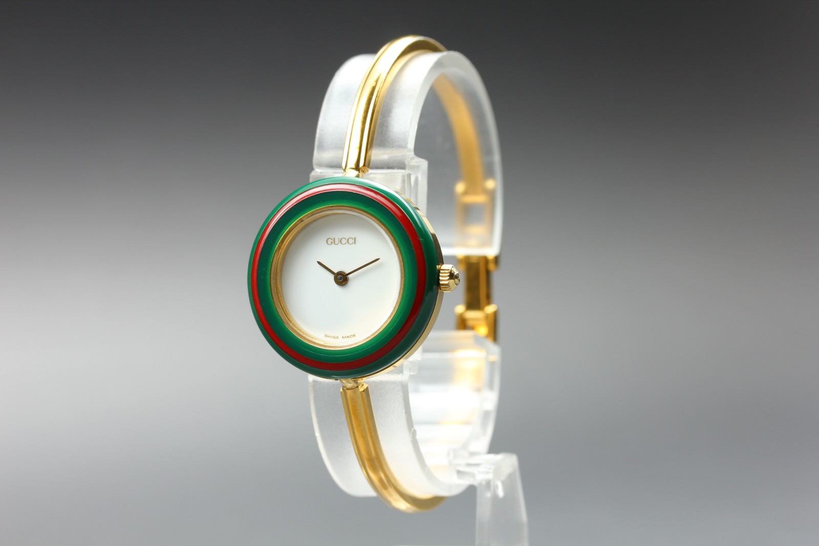 [Near MINT] GUCCI 11/12.2 Change Bezel 12 Colors Ladies Quartz Watch From JAPAN