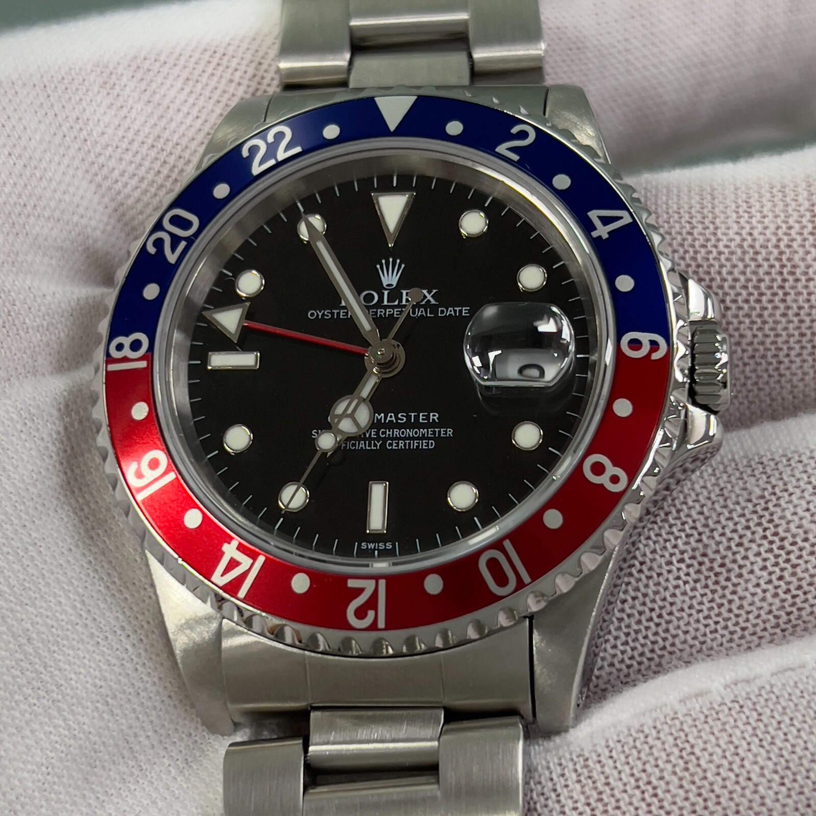 Rolex GMT Master Pepsi 16700 40mm Red Blue Bezel Stainless Steel