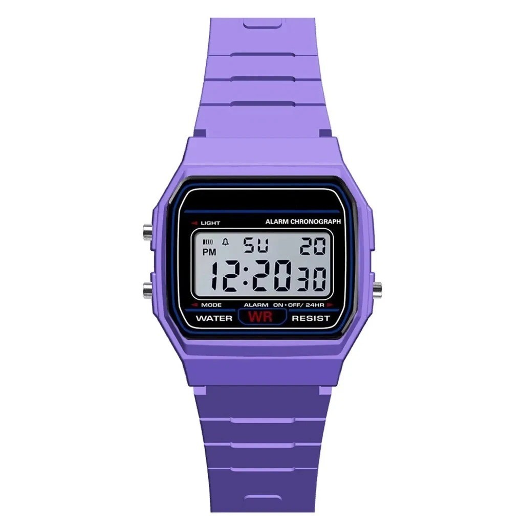 F 91W Classic Digital Resin Strap Watch Stopwatch ChronographSport Unisex Men us