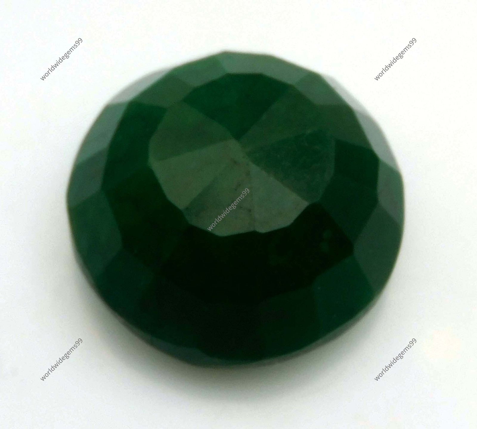 46.35Ct Natural Colombian Emerald Round Cut Untreated Certified Gemstone