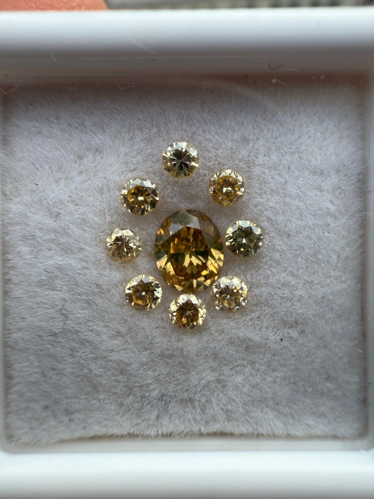Natural Untreated Earth Mined Loose Diamonds Oval with Round Halo Layout Unique