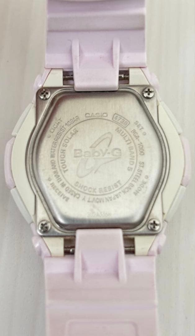 CASIO Baby G BGA 1000 Light Pink Wristwatch Operational Check Completed