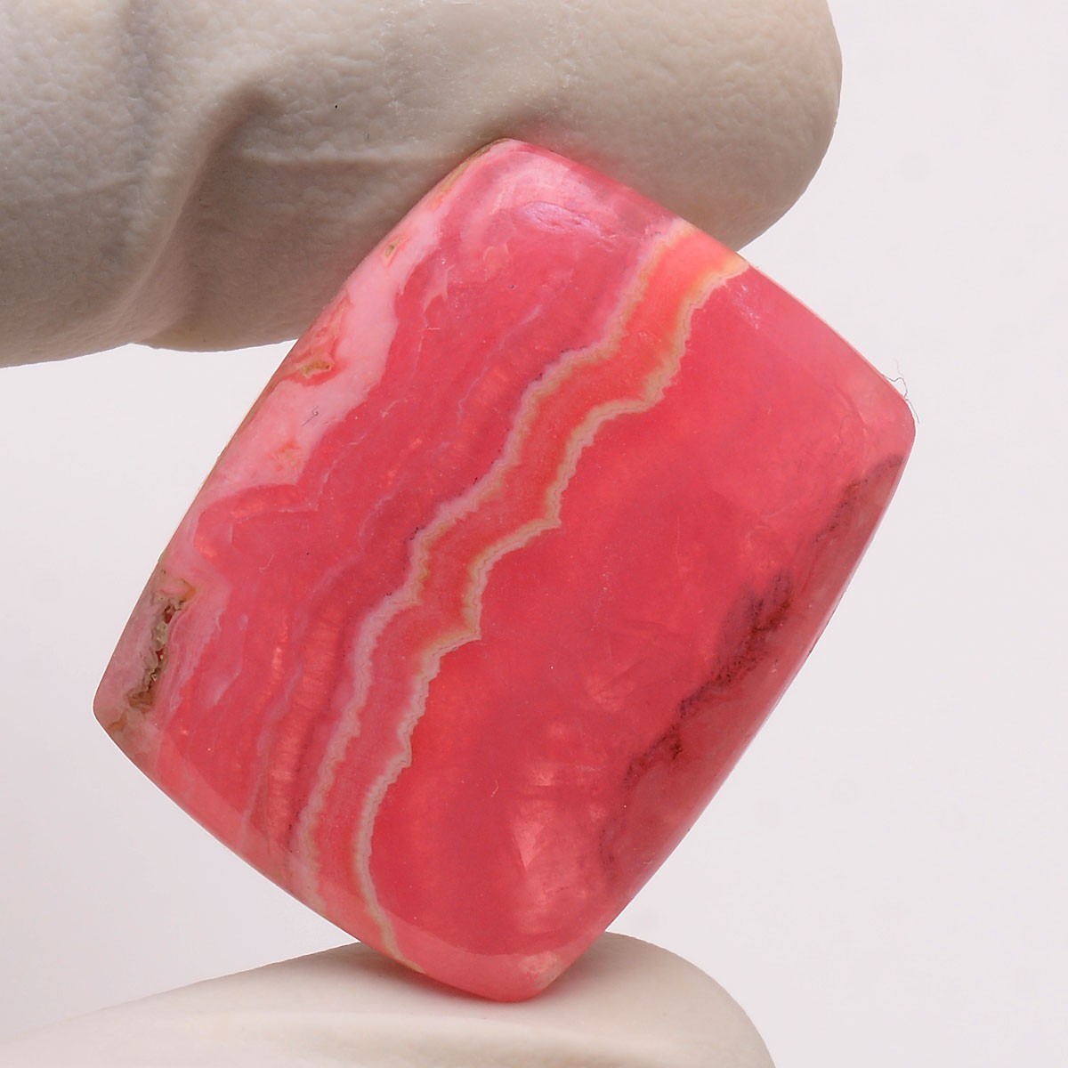 Rosy River~ 41.50 Cts Natural Desginer Rhodochrosite Top-Grade Cushion Gemstone