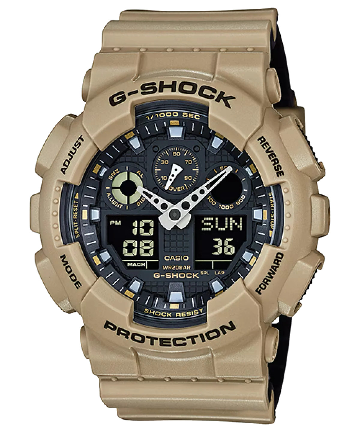 Casio G-Shock Men’s Military Beige Dial Watch – GA100L-8A