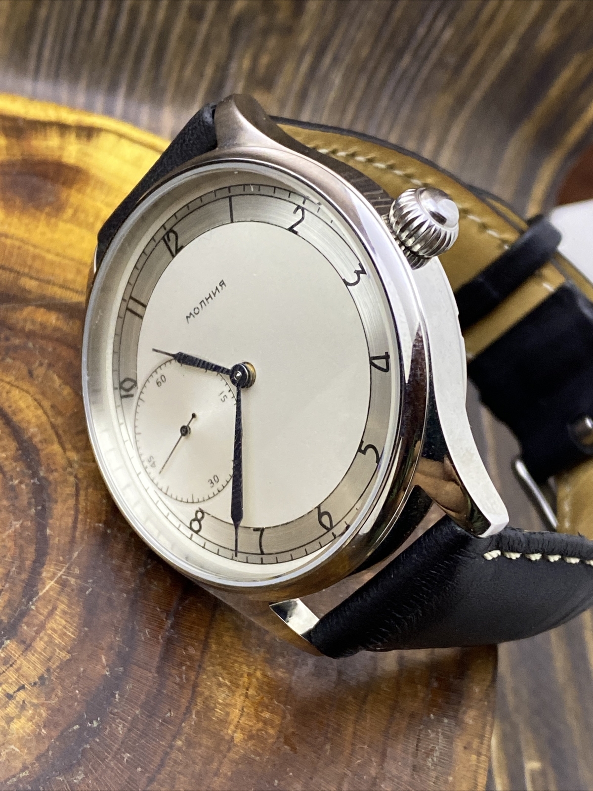 MARRIAGE Vintage WristWatch 3602 18J Classic Converted Pocket Watch USSR