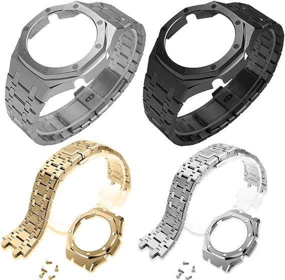 For CasiOak AP Royal Oak MOD Metal Bezel Strap Kit For Casio G-Shock GA2100/2110