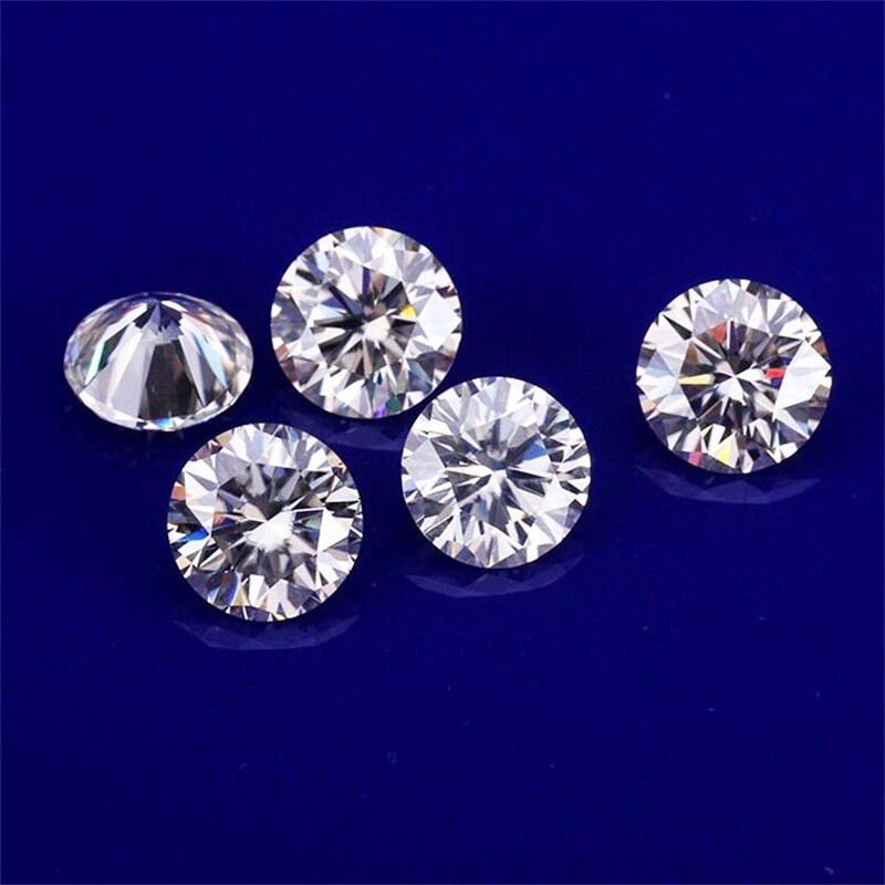 MOISSANITE LOOSE GEMS – 1 CARAT 6.5MM WHITE ROUND BRILLIANT CUT – HI COLOUR