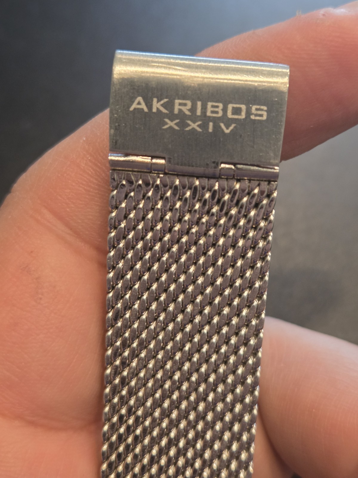 Bulova Men’s Dial Thin Tank Watch Accutron C8337706 Other Mesh Band EUC C202