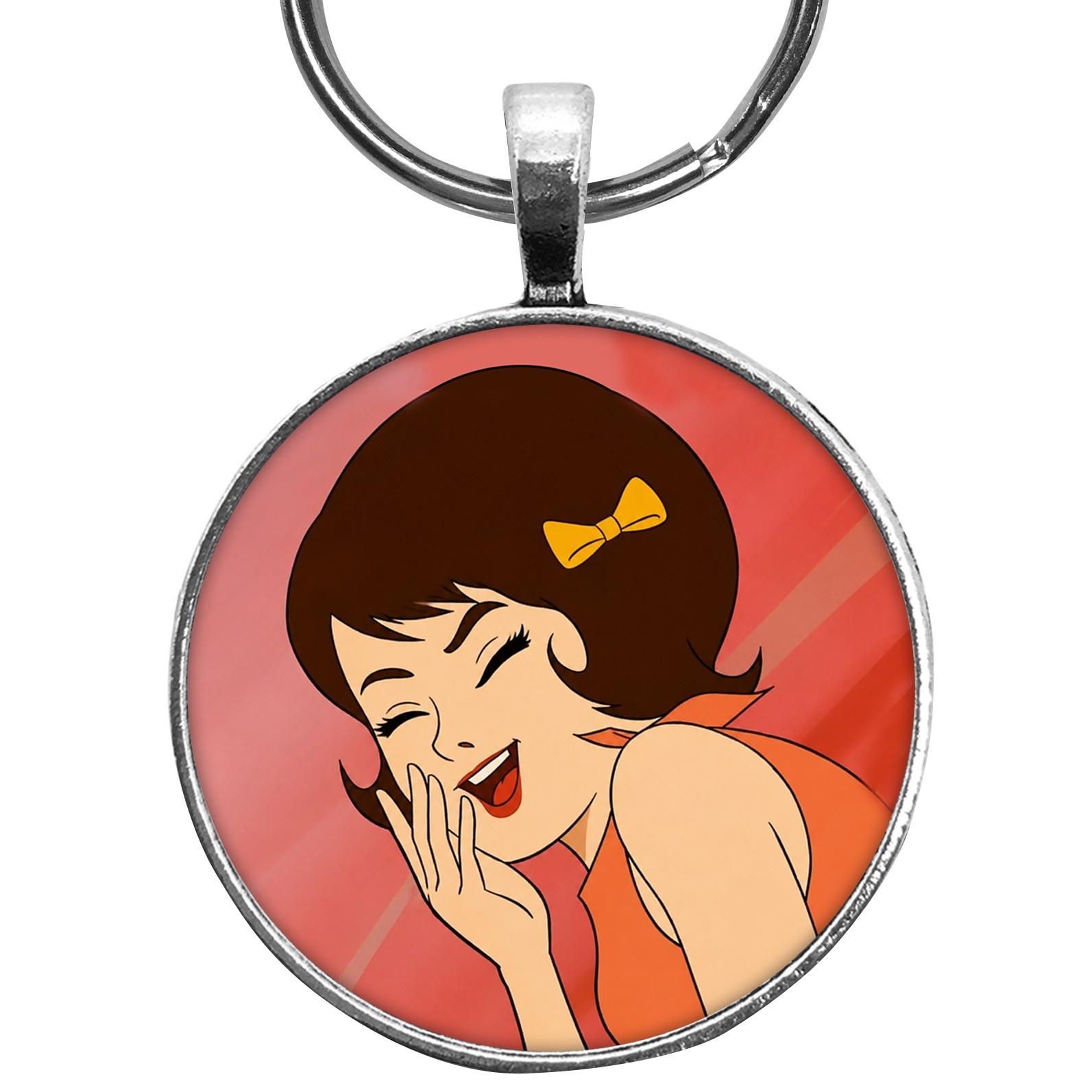Vintage Trixie 1966-1968 Speed Racer Cartoon Necklace or Keychain + Jewelry